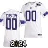 Custom Washington Huskies Jersey Name and Number 2024 College Football Playoff National Championship White