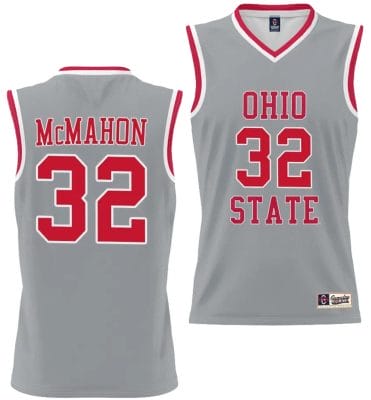 Cotie McMahon Jersey #32 Ohio State Buckeyes College Basketball Lightweight Gray