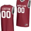 Custom Santa Clara Broncos Jersey Name and Number Basketball NIL Lightweight Maroon