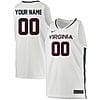 Custom Virginia Cavaliers Jersey Name and Number College Basketball Stitched White 5 Custom Virginia Cavaliers Jersey Name and Number College Basketball Stitched White