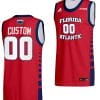 Custom FAU Owls Jersey Name and Number College Basketball Replica Red