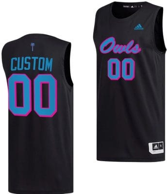 Custom FAU Owls Jersey Name and Number College Basketball Replica uniform Black