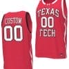 Custom Texas Tech Red Raiders Jersey Name and Number Basketball uniform Red 5 Custom Texas Tech Red Raiders Jersey Name and Number Basketball uniform Red