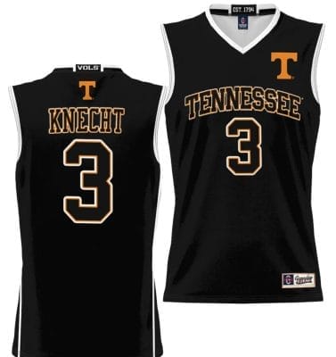 Dalton Knecht Jersey #3 Tennessee Volunteers NIL College Basketball Lightweight Black