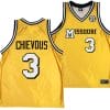 Derrick Chievous Jersey #3 Missouri Tigers Alternate Basketball Throwback Legacy uniform Gold 4 Derrick Chievous Jersey #3 Missouri Tigers Alternate Basketball Throwback Legacy uniform Gold