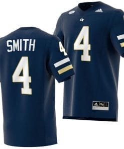 Dontae Smith Jersey #4 Georgia Tech Yellow Jackets 2023 Premier Football Uniform Navy
