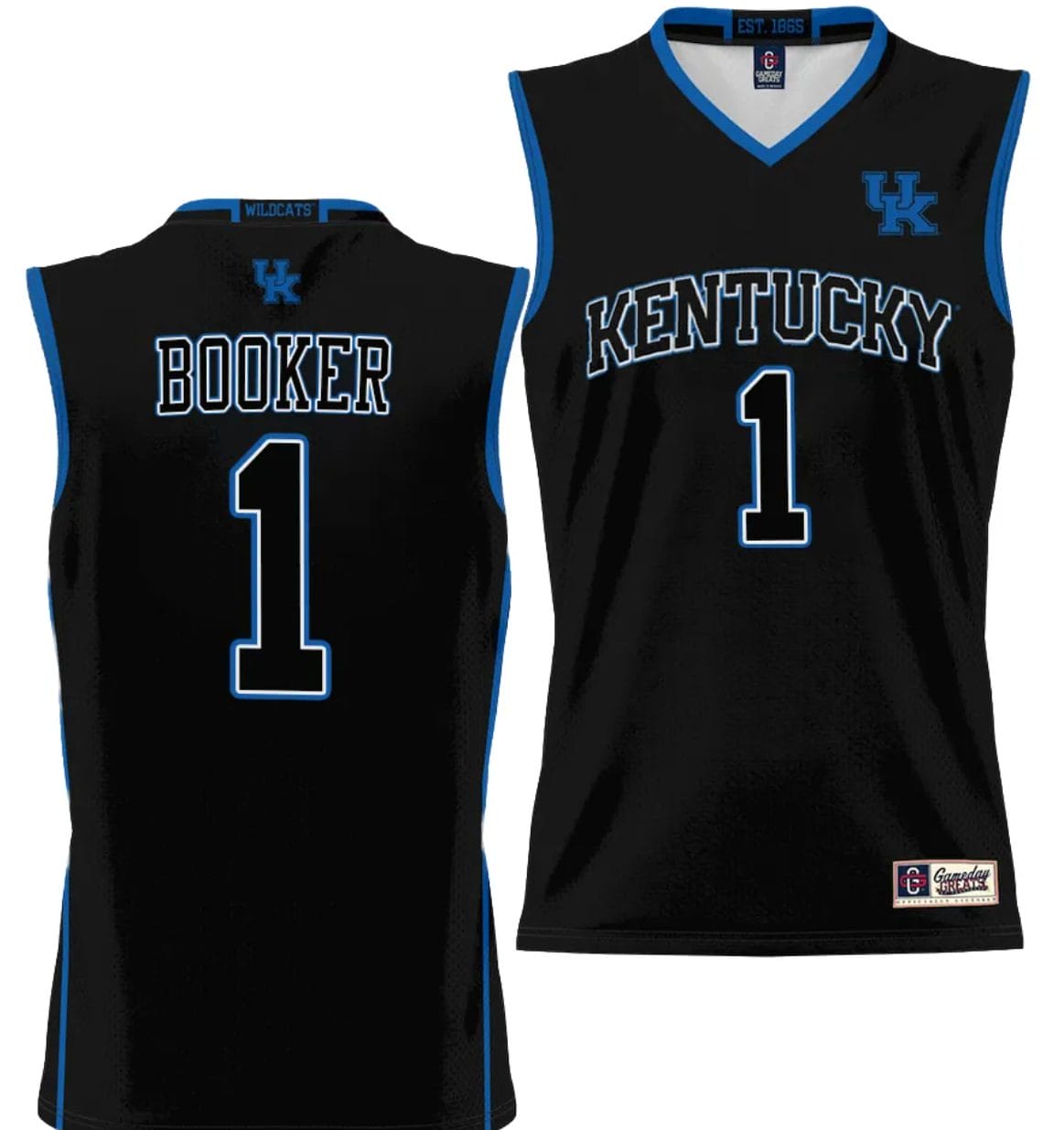 Devin Booker Jersey #1 Kentucky Wildcats NIL College Basketball Lightweight Black 1 Devin Booker Jersey #1 Kentucky Wildcats NIL College Basketball Lightweight Black