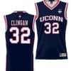Donovan Clingan Jersey #32 UConn Huskies NIL College Basketball Lightweight Navy 5 Donovan Clingan Jersey #32 UConn Huskies NIL College Basketball Lightweight Navy