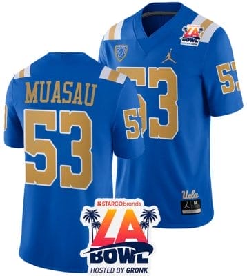 Darius Muasau Jersey #53 UCLA Bruins 2023 LA Bowl College Football Blue