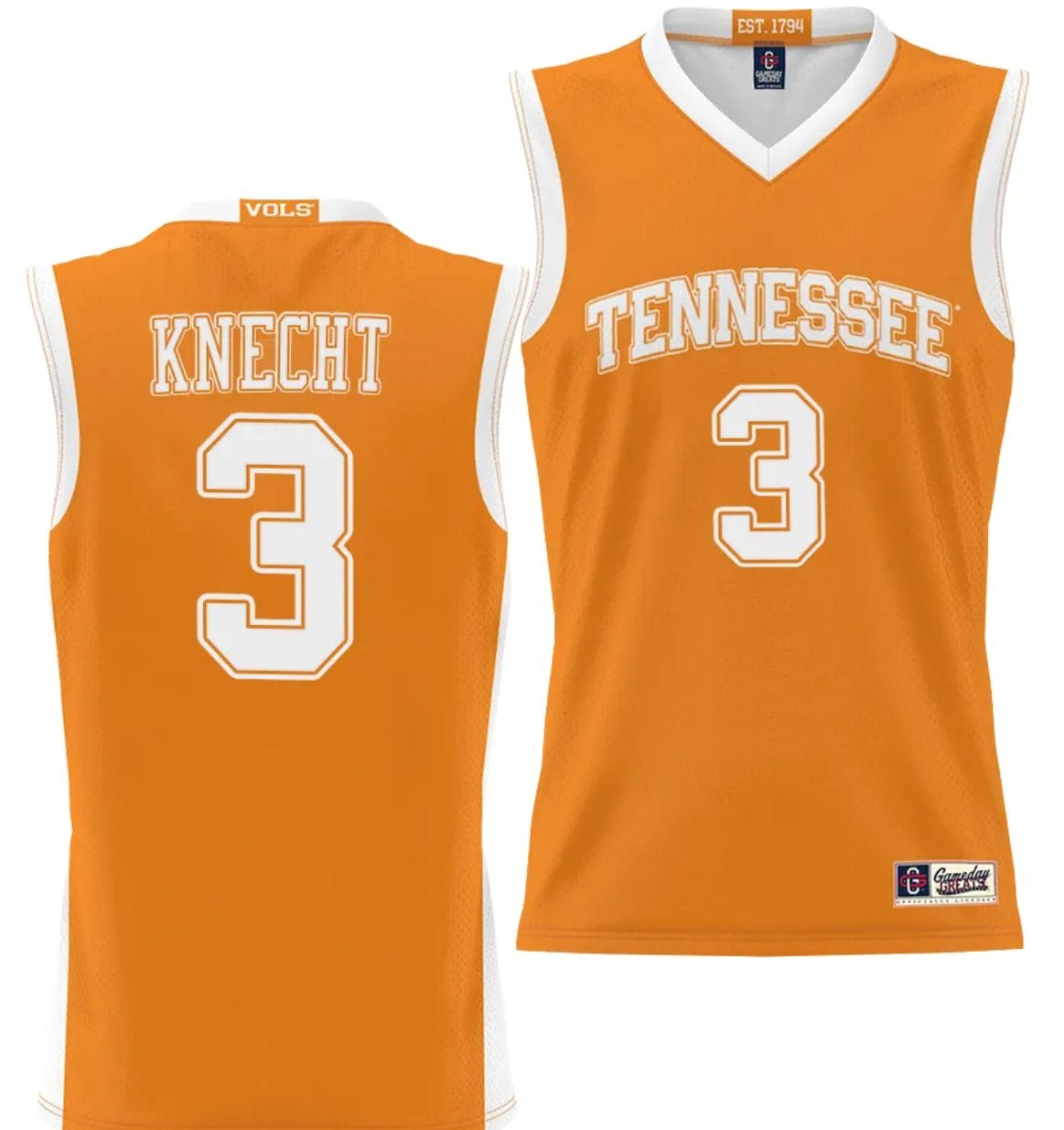 Dalton Knecht Jersey #3 Tennessee Volunteers NIL College Basketball Lightweight Orange 1 Dalton Knecht Jersey #3 Tennessee Volunteers NIL College Basketball Lightweight Orange