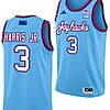 Dajuan Harris Jr Jersey #3 Kansas Jayhawks Basketball DRIP Alternate 2023-24 Baby Blue