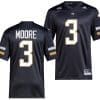 DJ Moore Jersey #3 Georgia Tech Yellow Jackets 2023 Premier Football Uniform Black