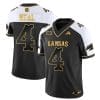 Devin Neal Jersey #4 Kansas Jayhawks Blackhawk Gold Vapor Football Alternate
