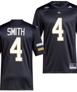 Dontae Smith Jersey #4 Georgia Tech Yellow Jackets 2023 Premier Football Uniform Black