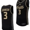 Darius Johnson Jersey #3 UCF Knights Replica College Basketball Uniform Black