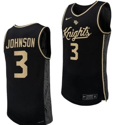Darius Johnson Jersey #3 UCF Knights Replica College Basketball Uniform Black