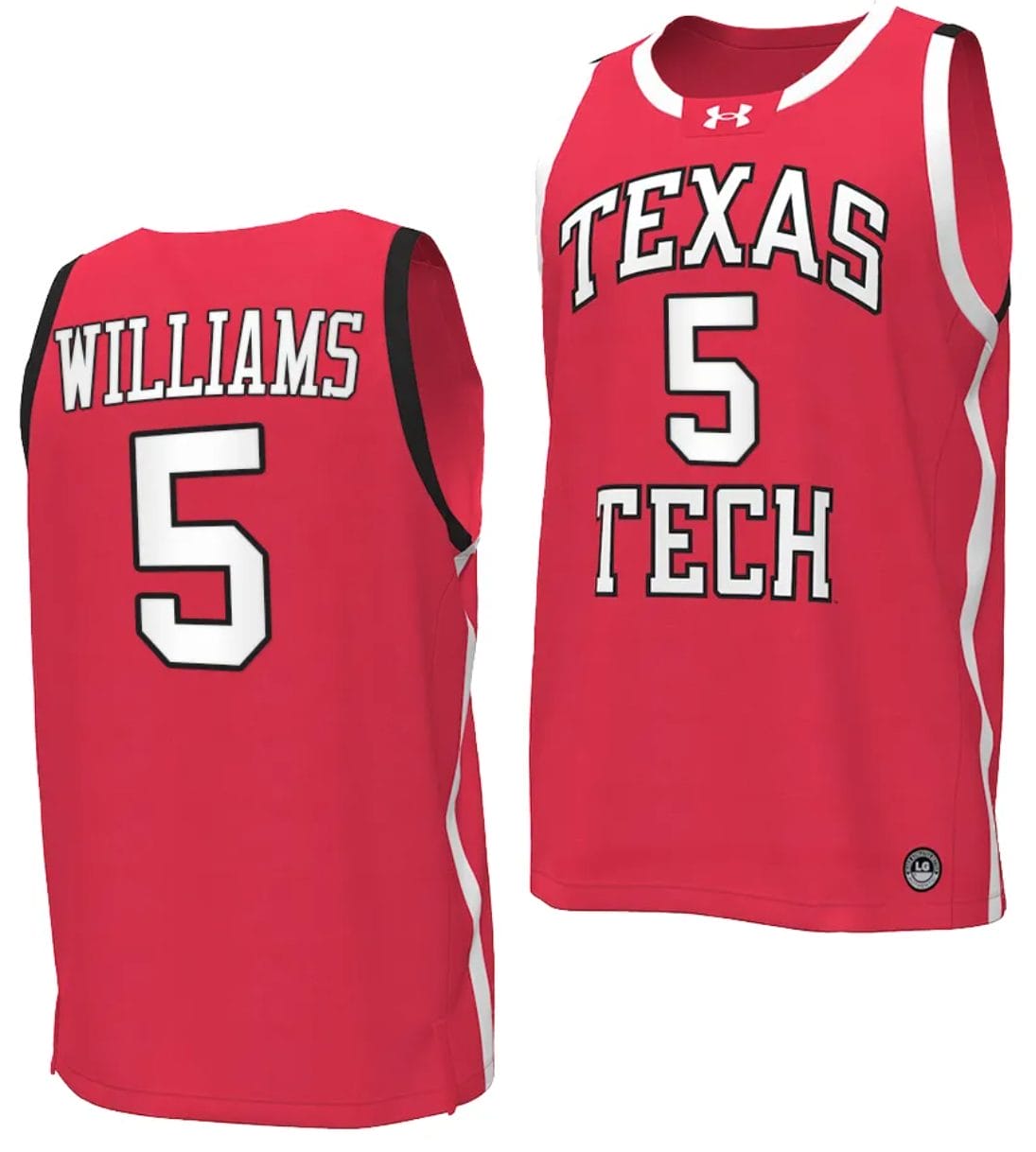 Darrion Williams Jersey #5 Texas Tech Red Raiders Basketball uniform Red 1 Darrion Williams Jersey #5 Texas Tech Red Raiders Basketball uniform Red