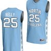 Deja Kelly Jersey #25 UNC Tar Heels Basketball Lightweight Blue