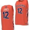 Denver Jones Jersey #12 Auburn Tigers College Basketball Replica Orange