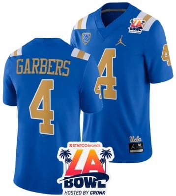 Ethan Garbers Jersey #4 UCLA Bruins 2023 LA Bowl College Football Blue