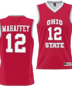 Evan Mahaffey Jersey #12 Ohio State Buckeyes College Basketball Lightweight Scarlet