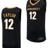Evan Taylor Jersey #12 Vanderbilt Commodores Replica Basketball uniform Black