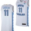 Elliot Cadeau Jersey #11 North Carolina Tar Heels College Basketball White