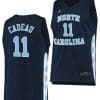 Elliot Cadeau Jersey #11 North Carolina Tar Heels College Basketball Navy