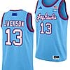 Elmarko Jackson Jersey #13 Kansas Jayhawks Basketball DRIP Alternate 2023-24 Baby Blue 4 Elmarko Jackson Jersey #13 Kansas Jayhawks Basketball DRIP Alternate 2023-24 Baby Blue