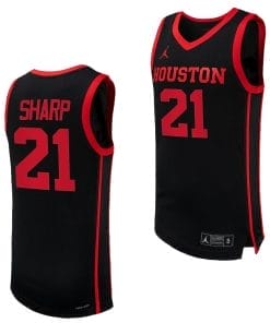 Emanuel Sharp Jersey #21 Houston Cougars Basketball Replica uniform Black