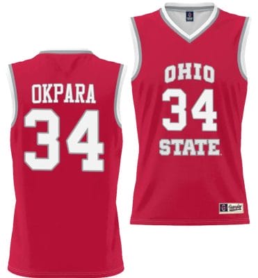 Felix Okpara Jersey #34 Ohio State Buckeyes College Basketball Lightweight Scarlet 8 Felix Okpara Jersey #34 Ohio State Buckeyes College Basketball Lightweight Scarlet
