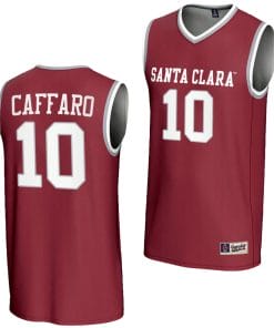 Francisco Caffaro Jersey #10 Santa Clara Broncos Basketball NIL Lightweight Maroon
