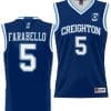 Francisco Farabello Jersey #5 Creighton Bluejays College NIL Basketball Lightweight Blue
