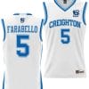 Francisco Farabello Jersey #5 Creighton Bluejays College NIL Basketball Lightweight White 4 Francisco Farabello Jersey #5 Creighton Bluejays College NIL Basketball Lightweight White