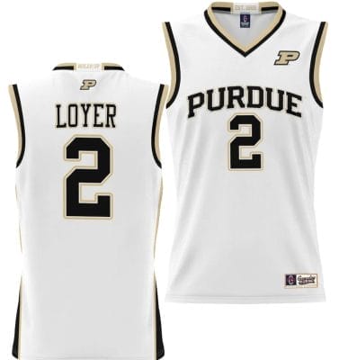 Fletcher Loyer Jersey #2 Purdue Boilermakers NIL College Basketball Lightweight White