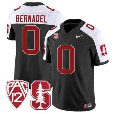 Gaethan Bernadel Jersey #0 Standford Cardinal Jersey Vapor Limited College Football Black Alternate