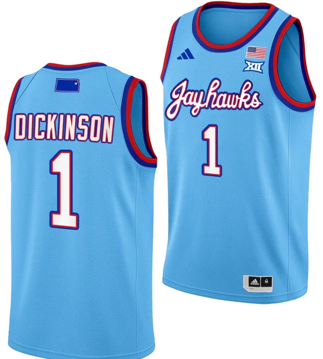 Hunter Dickinson Jersey #1 Kansas Jayhawks Basketball DRIP Alternate 2023-24 Baby Blue 1 Hunter Dickinson Jersey #1 Kansas Jayhawks Basketball DRIP Alternate 2023-24 Baby Blue