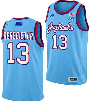 Holly Kersgieter Jersey #13 Kansas Jayhawks Basketball DRIP Alternate 2023-24 Baby Blue 8 Holly Kersgieter Jersey #13 Kansas Jayhawks Basketball DRIP Alternate 2023-24 Baby Blue