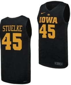 Hannah Stuelke Jersey #45 Iowa Hawkeyes Basketball uniform 2023-24 Black