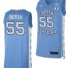 Harrison Ingram Jersey #55 North Carolina Tar Heels College Basketball Blue