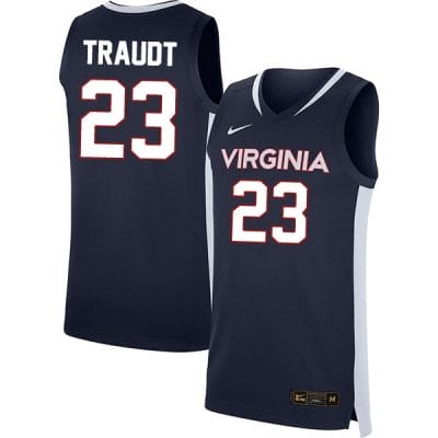 Isaac Traudt Jersey #23 Virginia Cavaliers College Basketball Stitched Navy 8 Isaac Traudt Jersey #23 Virginia Cavaliers College Basketball Stitched Navy