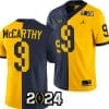 JJ McCarthy Jersey #9 Michigan Wolverines 2024 Football National Championship Playoff Mazie