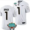 Javon Baker Jersey #1 UCF Knights 2023 Gasparilla Bowl Patch Football White