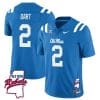 Jaxson Dart Jersey #2 Ole Miss Rebels Football Ole Map All Stitched Blue 6 Jaxson Dart Jersey #2 Ole Miss Rebels Football Ole Map All Stitched Blue