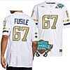 Joe Fusile Jersey #67 Georgia Tech Yellow Jackets 2023 Gasparilla Bowl Patch Football White