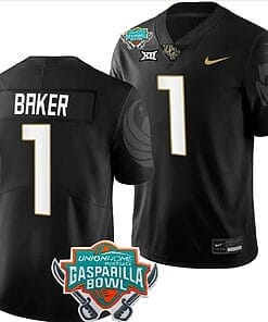 Javon Baker Jersey #1 UCF Knights 2023 Gasparilla Bowl Patch Football Black