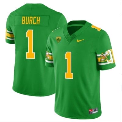 Jordan Burch Jersey #1 Oregon Ducks ‘Mighty Oregon’ Throwback Football Uniforms Green 10 Jordan Burch Jersey #1 Oregon Ducks ‘Mighty Oregon’ Throwback Football Uniforms Green
