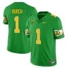 Jordan Burch Jersey #1 Oregon Ducks ‘Mighty Oregon’ Throwback College Football Uniforms Green