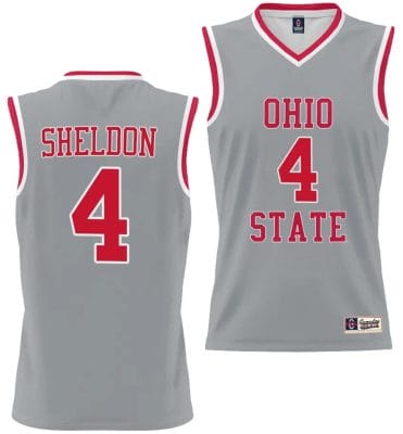 Jacy Sheldon Jersey #4 Ohio State Buckeyes College Basketball Lightweight Gray 8 Jacy Sheldon Jersey #4 Ohio State Buckeyes College Basketball Lightweight Gray