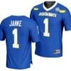 Jadon Janke Jersey #1 South Dakota State Jackrabbits 2023 FCS Football National Champions Blue